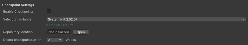 The Agent mode conversation showing the flag icon used to mark and restore Checkpoint snapshots